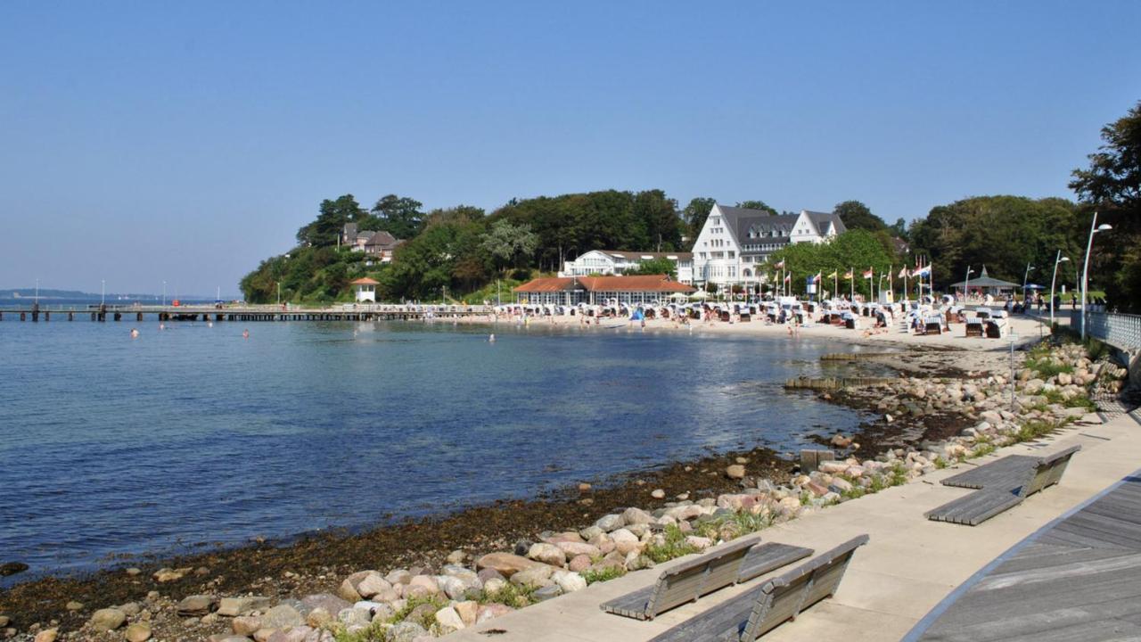 Weitblick - Mit Strandkorb, Mehr Meer Geht Nicht Glücksburg Exteriér fotografie