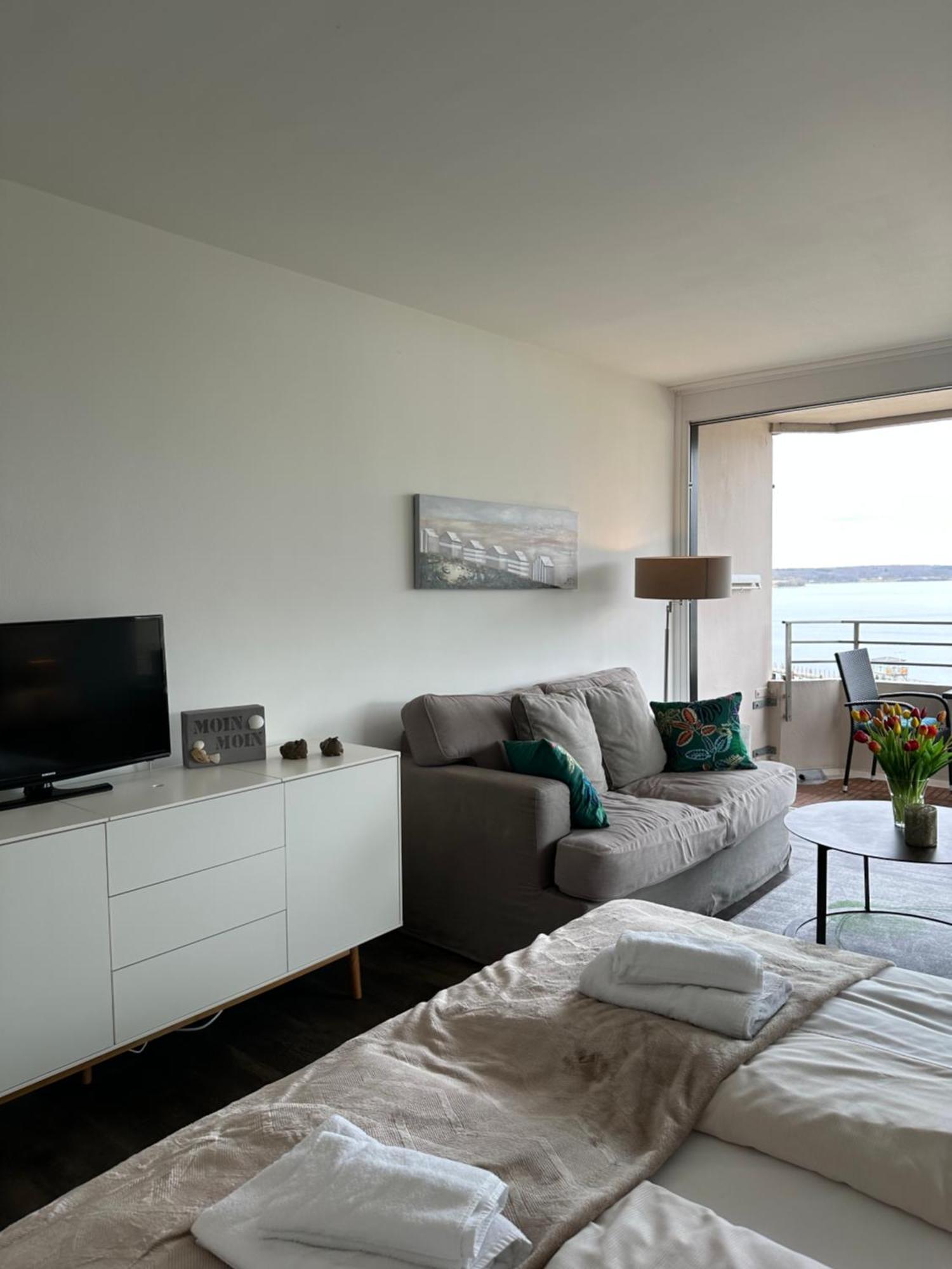 Weitblick - Mit Strandkorb, Mehr Meer Geht Nicht Glücksburg Exteriér fotografie